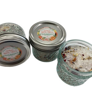Citrus Bath Salts, Orange Grapefruit Lemon