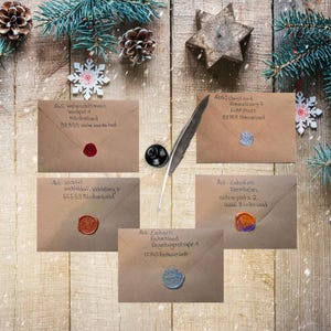 Briefe vom Weihnachtsmann/Engel/Wichtel/Christkind/Nikolaus/Fee