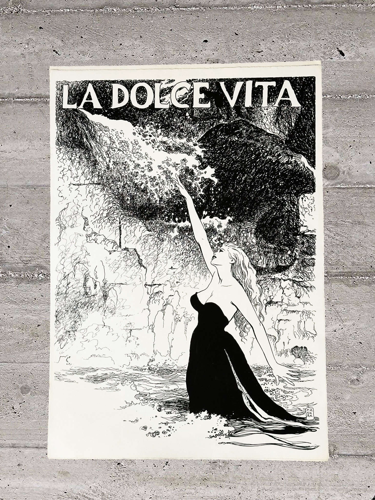 Milo Manara's silkscreens dedicated to Fellini