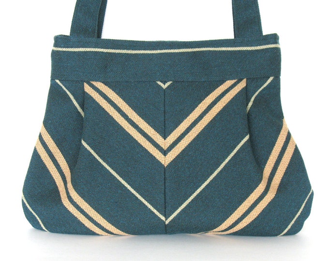 Vegan Shoulder Bag Fabric Handbag in Green and Etsy