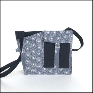 Petit sac à bandoulière, sac à bandoulière en coton, sac à main croisé, bandoulière pour femme, petit sac noir, petit sac gris