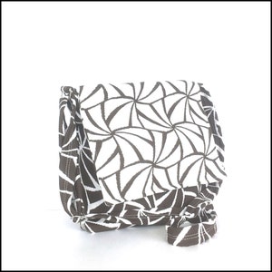 Petit sac besace marron à motif géométrique, sac à main de voyage pour femme, sac latéral végétalien, sac à main, sac besace pour femme