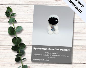 Astronaut Crochet, Crochet Spaceman, Cosmonaut, Space Crochet pattern, Amigurumi Astronaut, Space traveller Amigurumi Crochet Pattern,