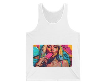 Popsicle Girl Summer Tanktop Boyfriend Tanktop Summer Clothing Jersey Tank