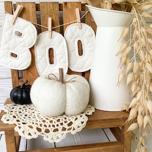 BOO Halloween Garland, Halloween Bunting, Halloween Garland, Halloween Banner, Halloween Mantle, Halloween Peg Rack Decor