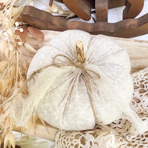 Fabric Pumpkin, Fall Pumpkin, Fall Decoration, Farmhouse Fall Pumpkin