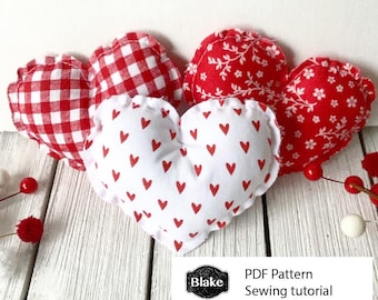Fabric Heart Sewing Tutorial: Valentine's Pattern (PDF)