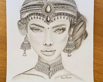 High Quality Hand Drawn Pencil Art : Allure of a Woman's Eyes ( You Can Make Her Yours! )