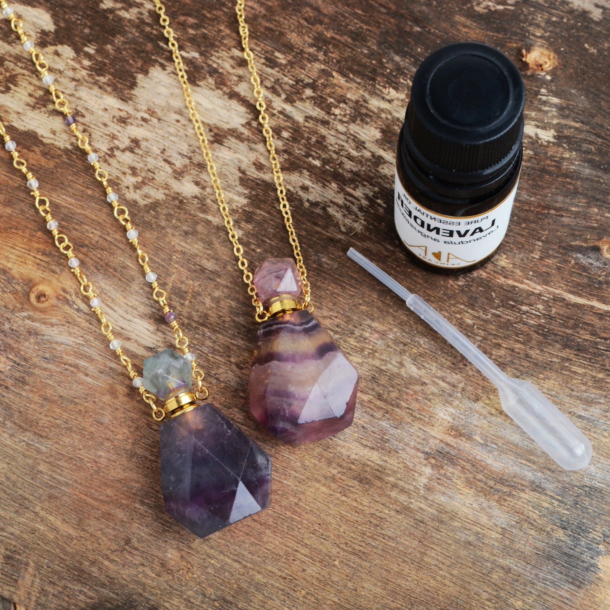 Crystal Diffuser Necklace Etsy Canada