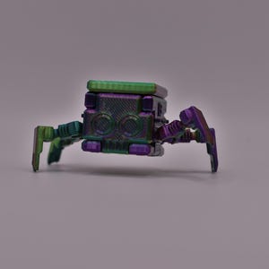 Transforming Little Cube Guy Gadget 3D printed Mechanical Desk Toy Fidget Gift image 15