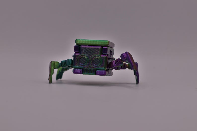 Transforming Little Cube Guy Gadget 3D printed Mechanical Desk Toy Fidget Gift image 15