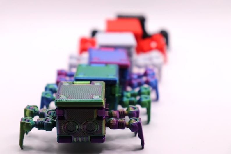 Transforming Little Cube Guy Gadget 3D printed Mechanical Desk Toy Fidget Gift image 11