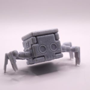 Transforming Little Cube Guy Gadget 3D printed Mechanical Desk Toy Fidget Gift Granite