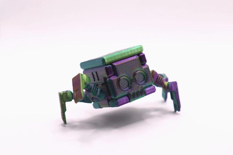 Transforming Little Cube Guy Gadget 3D printed Mechanical Desk Toy Fidget Gift Orion