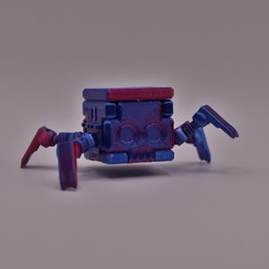 Transforming Little Cube Guy Gadget 3D printed Mechanical Desk Toy Fidget Gift image 14