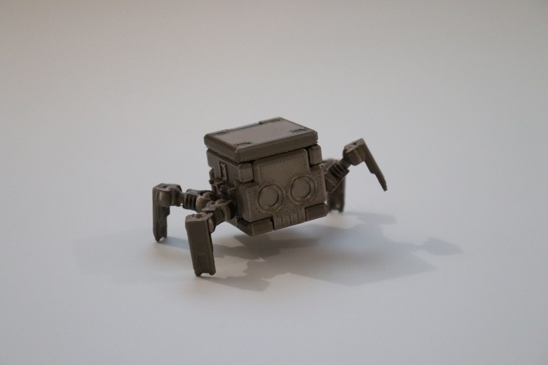 Transforming Little Cube Guy Gadget 3D Printed Mechanical Desk Toy ...