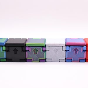 Transforming Little Cube Guy Gadget 3D printed Mechanical Desk Toy Fidget Gift image 12