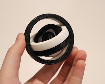 3D Printed Fidget Rings Toy: Fun Gyro Gift