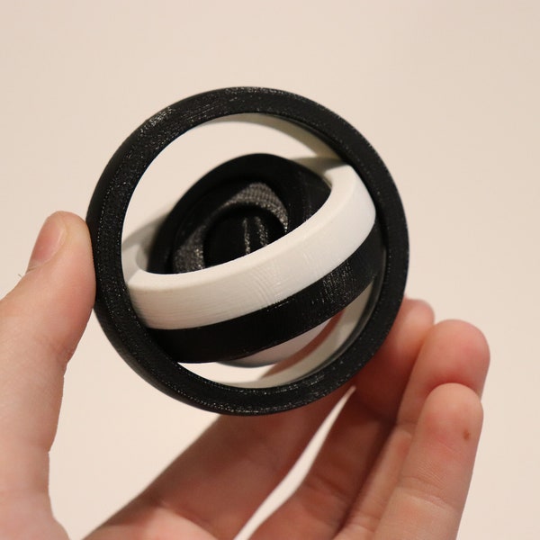 3D printed Fidget Rings Toy Fun Gyro Fidget Gift Idea