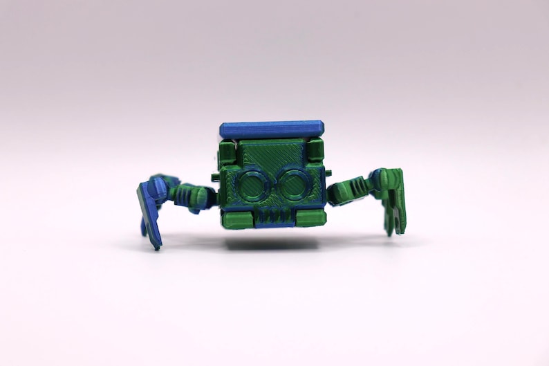 Transforming Little Cube Guy Gadget 3D printed Mechanical Desk Toy Fidget Gift image 4
