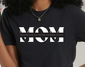 Moederdag t-shirt, MOM shirt, moederdag cadeau, mom quote, zwart dames shirt