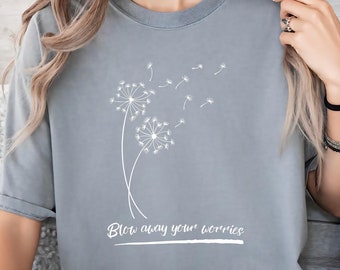 Bloem t-shirt, shirt quote, paardenbloem t-shirt