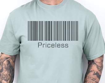 T-shirt unisex barcode priceless