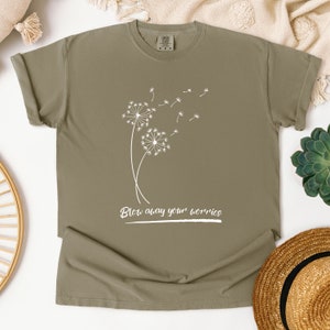 Bloem t-shirt, shirt quote, paardenbloem t-shirt afbeelding 2