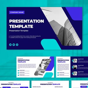 PowerPoint Template | Marketing Report | Presentation Template | Google Slides | Canva