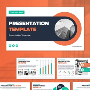 Plantilla de PowerPoint / Perfil de empresa / Propuesta comercial / Presentaciones de Google / Canva