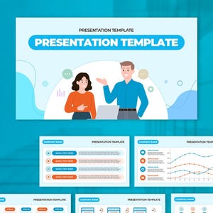 Modèle PowerPoint | Rapport marketing | Modèle de présentation | Google Slides | Canva