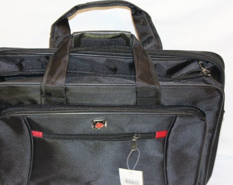 Office bag black for laptop for documents by km warehouse.ltd