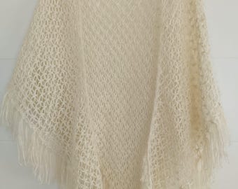 Evening Lace Shawl Wedding Wrap Shawl Wedding Shawl Knitted Shawls Wraps Off White Shawl Ivory Wraps Shawls Crocheted Wrap Shawl