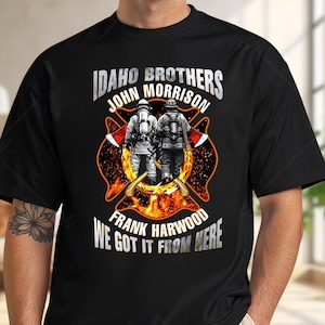 Prayers For Firefighters Graphic T-shirt, Tribute Tee, Fire Department Shirt, Fireman Shirt