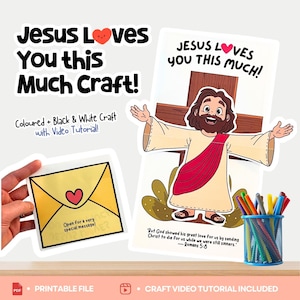 Romans 5:8 Pop-Up Card Craft | God’s love Kids Craft | Video Tutorial Included