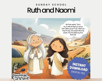 Ruth and Naomi Craft | Sunday School Activity