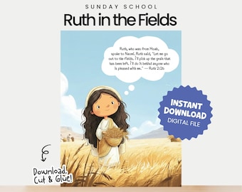 Cesto del raccolto di Ruth / Lavoretto con storie bibliche / Attività della scuola domenicale