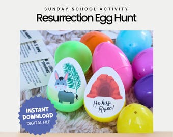 Resurrection Egg Hunt Printable: Christian Easter Story Game (PDF)