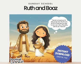 Ruth and Boaz Bible Story Craft | Sunday School Activity