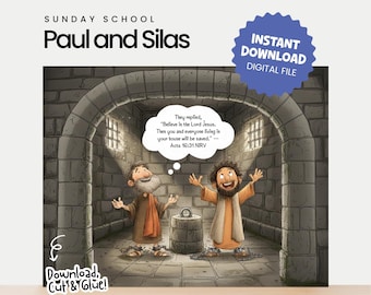 Paul and Silas Craft | Printable Sunday School Activity