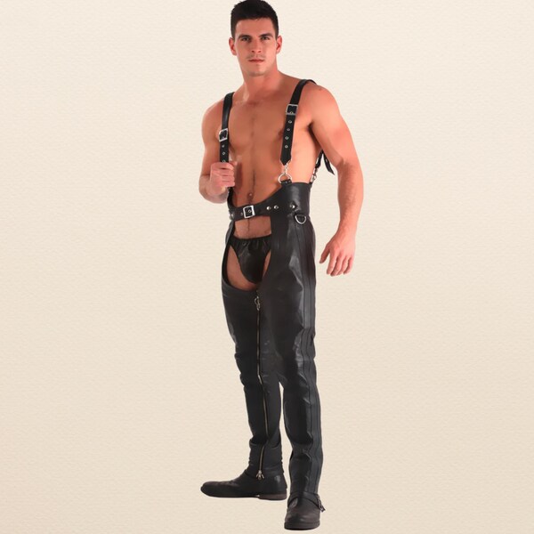 Mens Real Leather Assless Chap main image 0