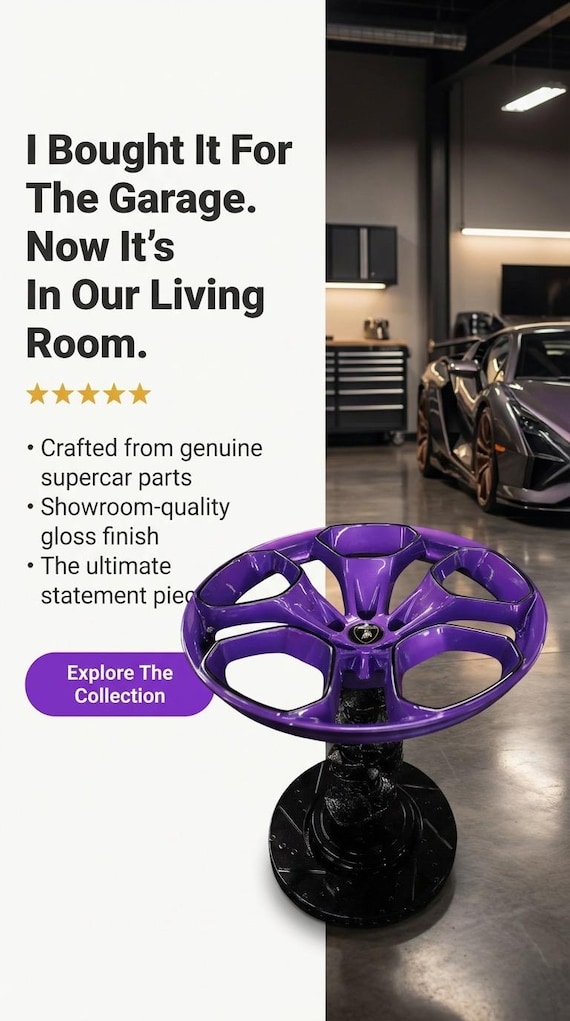 Lamborghini Huracan Wheel Table