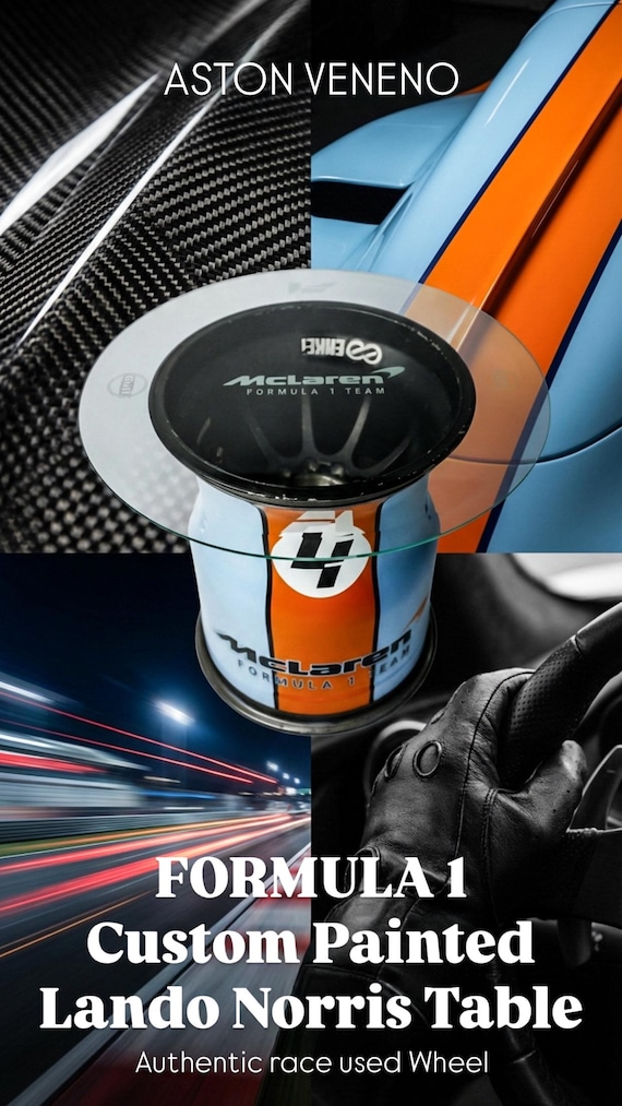 McLaren F1 Norris Gulf Wheel Table