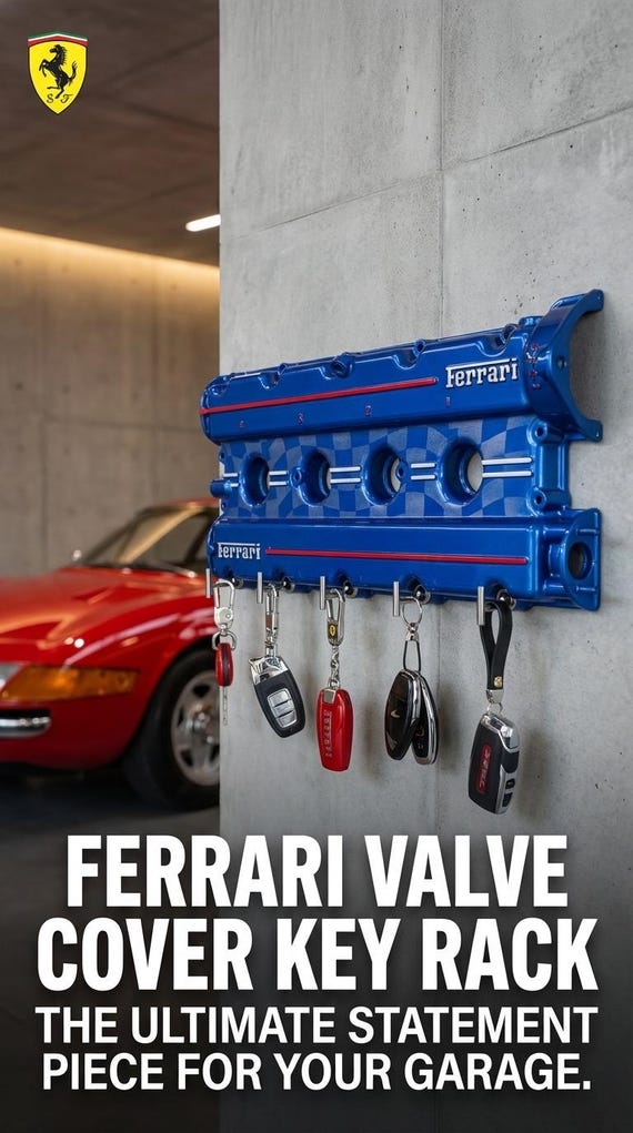 Ferrari Valve Cover Key Holder