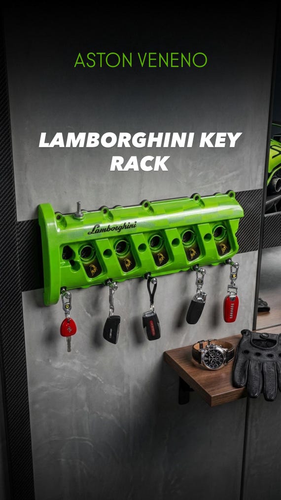 Lamborghini Valve Cover Key Holder