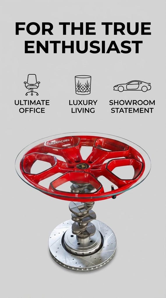 Lamborghini Huracan Wheel Table