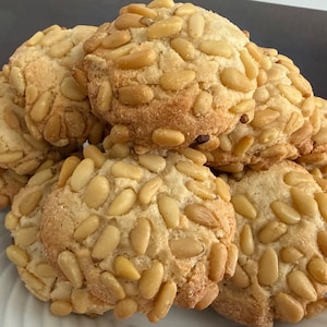 Italian Pignoli Cookies | (Gourmet Almond Cookies with pine nuts) | Gluten Free | Soft and Chewy
