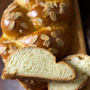 Traditional Tsoureki Greek Easter Bread