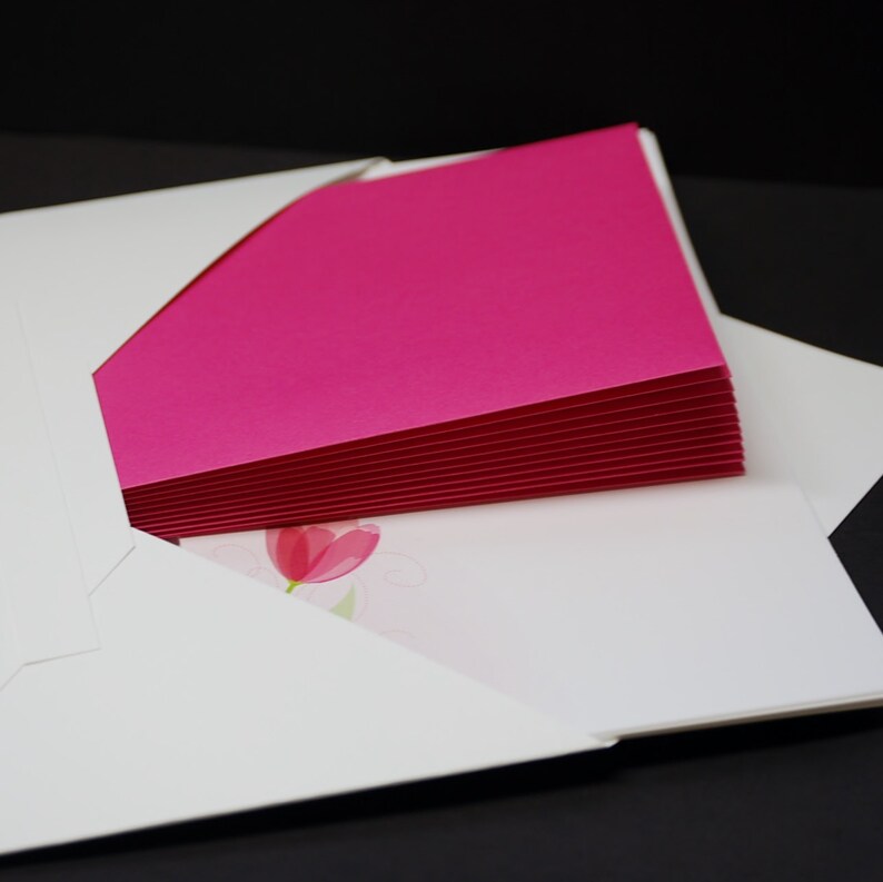 Pink Tulips fine writing set stationery set hand written letters 30 pieces letter writing set
