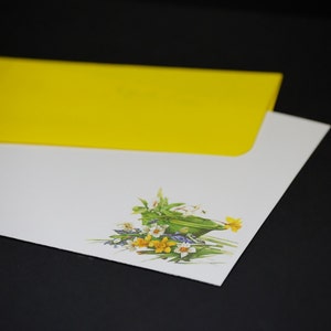 Daffodils, personalized postcards, set of 8 flat greeting cards image 4